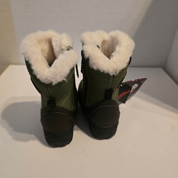 Totes Green Fur Lined Toddler Snow Boots NWT - Picture 6 of 9